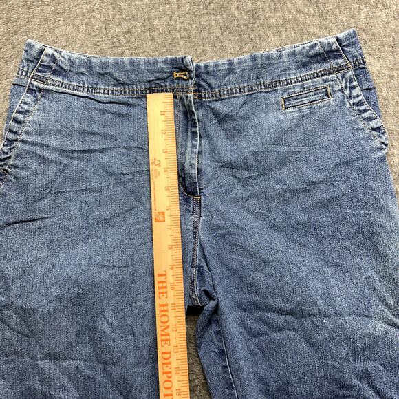 ERIKA Women’s Jeans Size 14 Blue Straight Leg Stretch Waist Comfort Fit - Picture 16 of 16